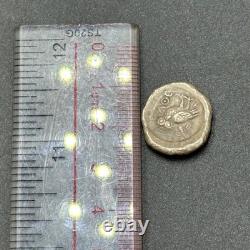 Très ancienne pièce grecque ancienne en argent massif hibou Athènes 2000+