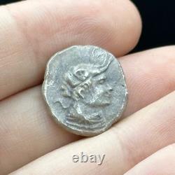 Très ancienne pièce grecque ancienne en argent massif hibou Athènes 2000+