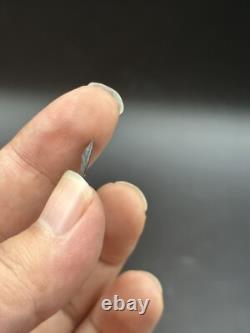 Très rare pièce de monnaie romaine ancienne en argent massif face roi AR