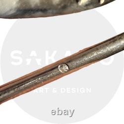 Tunisie Ancien flacon en argent en forme de poire, artisanat traditionnel