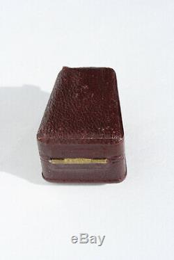 VERMEIL or s/ ARGENT Ancien dé à coudre écrin coffret boîte Antique thimble XIXè