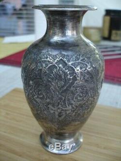 Vase Ancien Argent Massif Russe 84 Empire Ottoman Persen 1910