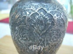 Vase Ancien Argent Massif Russe 84 Empire Ottoman Persen 1910