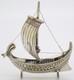 Voilier Ancien Miniature Argent 800 Vintage Italie Figurine D&eacute;taill&eacute;e
