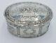 Xvi Ancienne Boite Pilulier Argent Massif Anglais Snuff Pill Box Sterling Silver